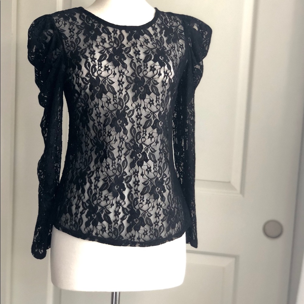 Black Lace Top